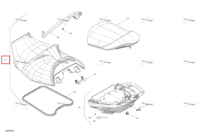 Gulfsream синий водителя сиденье в сборе h Sea-Doo 269004328