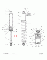 1800732 Шток амортизатора AXYS Polaris SHAFT,.50X8.67L 1800732 (1400122 1800411 1800955)