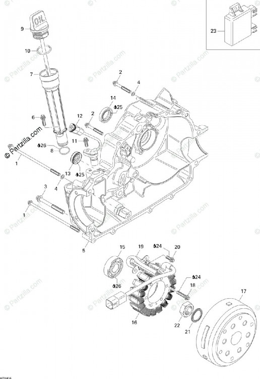 420440982 VIS HEXALOB.EPA*SCREW-TORX FLANGE  Болт стальной, диаметр 6 мм для квадроцикла