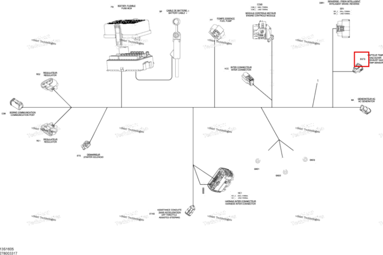 Корпус Sea-Doo RXP (2016) (710001136)