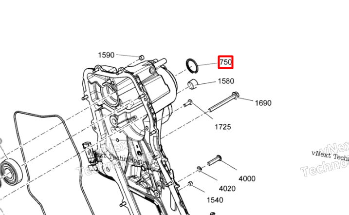 504154145 Крышка Ski-Doo