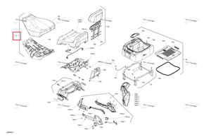 Сиденье водителя в сборе c Ski-Doo 510007148