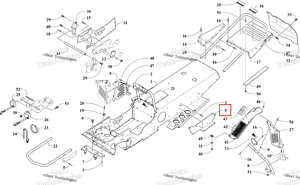 Левый Reinforced пластина левый Ski-Doo 6706-271