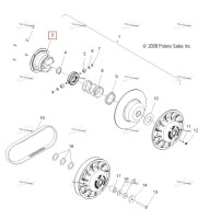 Рампа DRVN STRGHT 40 ER2 Polaris 800 AXYS Pro RMK LE 155 (2017) (5140109)