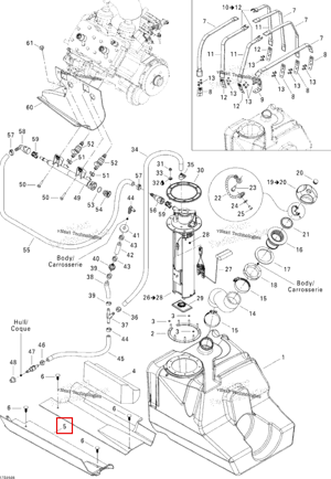 Резиновый накладка Sea-Doo 293830087