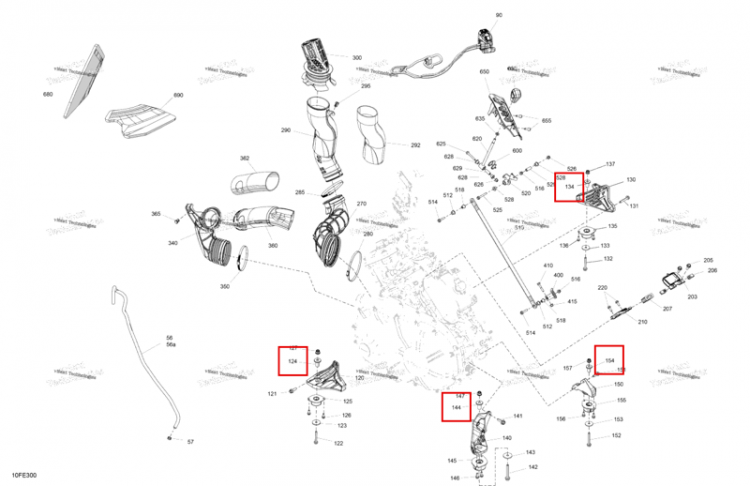 Упор Can-Am Outlander 4x4 XT 1000R (2025) (270001132)