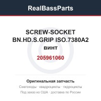 205961060 SCREW-SOCKET BN.HD.S.GRIP ISO.7380A2  винт