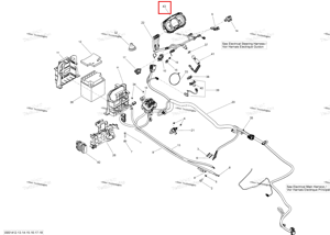 Центральный Information приборная панель Sea-Doo 278003101