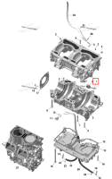 Картер двигателя в сборе включает no 1 6 Ski-Doo Summit 850 E-TEC Turbo R X (2024) (420894363)