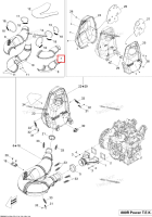 Передний верхний половина Envelope Ski-Doo Summit X 800R Power T.E.K. (2009) (514054219)