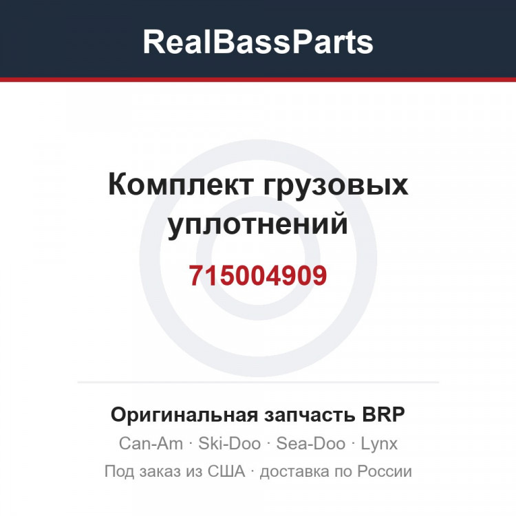 715004909 Комплект грузовых уплотнений
