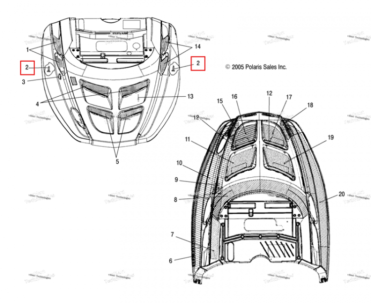 Болт Polaris Widetrak LX (2006) (7511864)