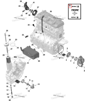 Масляный Change комплект 5 W40 1500 cc Sea-Doo GTX 300 (2020) (9779486)