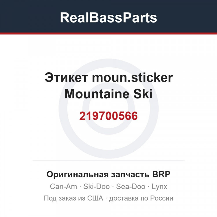 219700566 Этикет moun.sticker Mountaine Ski