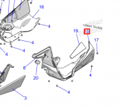 5456592 Панель нижняя левая Polaris Matryx 5465773 2637767 