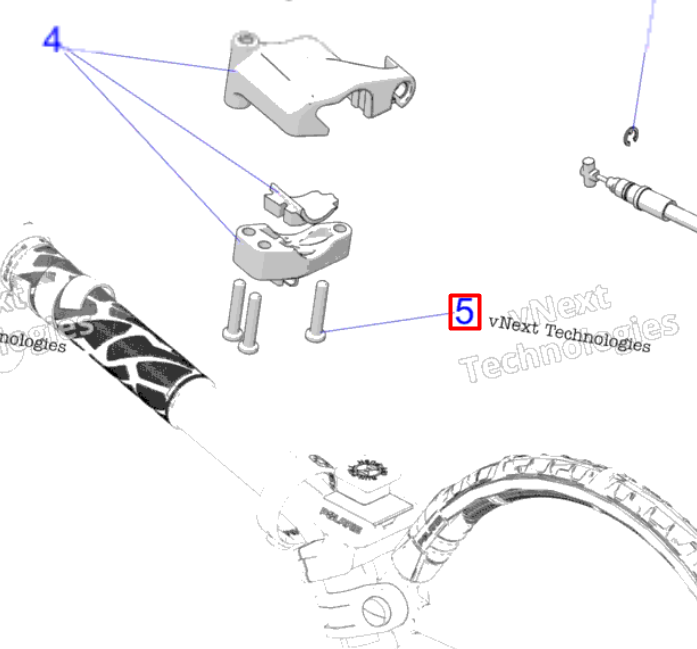 7520164 Болт блока дросселя Polaris 