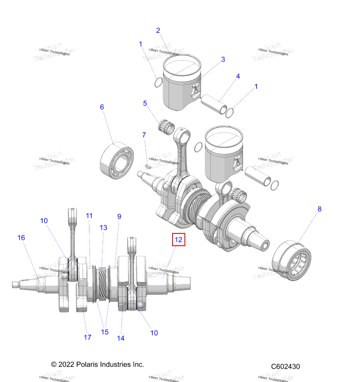 5144980 CRANKWEB 74 мм PTO