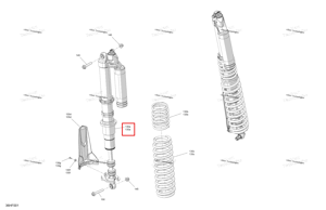 Правый задний амортизатор Can-Am 706006380