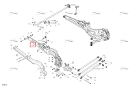 Magma красный левый задний подвески рычаг Can-Am Maverick Turbo RR XRC (2022) (706004597)