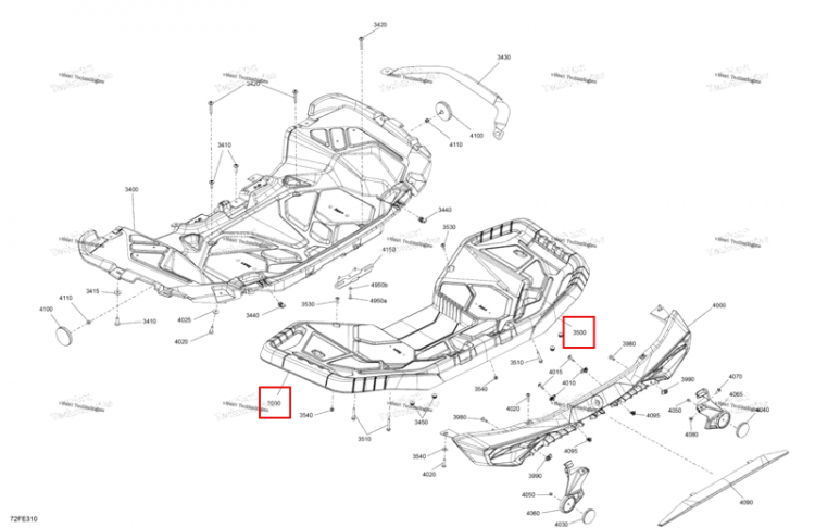 ATV багажник комплект Can-Am Outlander 4x4 XMR 1000R (2025) (715010217)