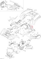 Storage поддон красный Viper красный Can-Am Outlander MAX 800 XT (2008) (705001947)