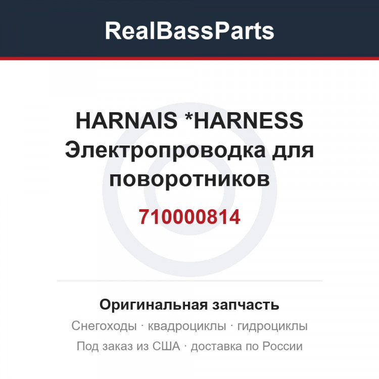 710000814 HARNAIS        *HARNESS  Электропроводка для поворотников