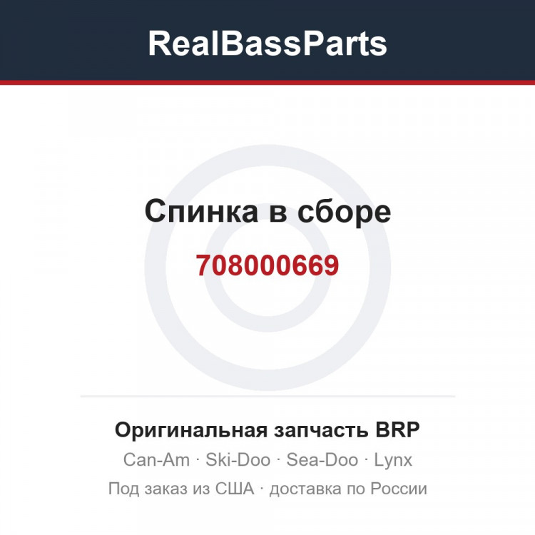 708000669 Спинка в сборе