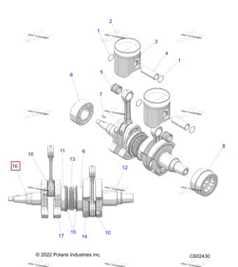 5144981 CRANKWEB 74 мм магнето