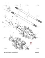 Приводной вал в сборе STEEL трубка включает 4,7 3 гусеница VERSION только Polaris 800 AXYS Pro RMK LE 155 (2017) (1590546)