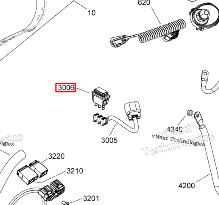 515177569 Кнопка включения режима ECO Ski-Doo