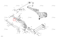 Magma красный правый задний подвески рычаг Can-Am Maverick Turbo RR XRC (2022) (706004598)