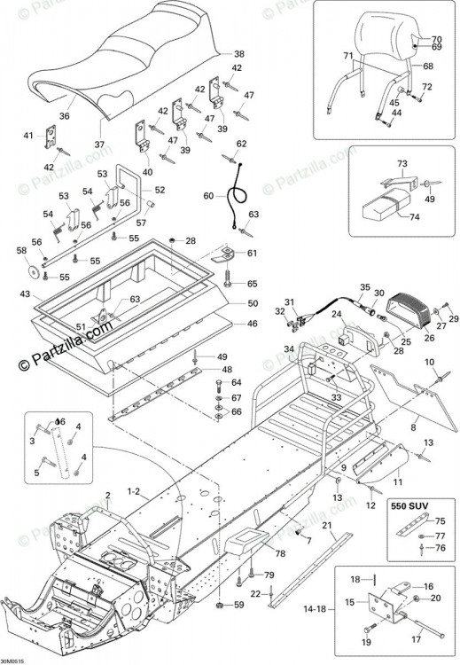 605148688 Рамка. 550 SUV, INCLUDES 1 TO 2