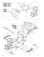 705200887 Подставка для левой ноги (черная)