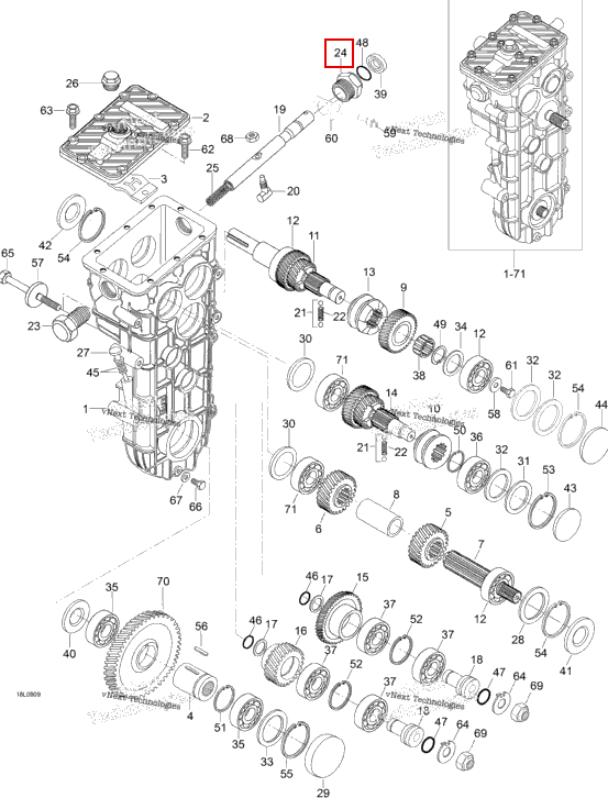 Втулка гайка Ski-Doo Expedition TUV V800 4-TEC (2009) (M875156077)