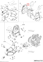 Правый дефлектор Ski-Doo Summit X 800R Power T.E.K. (2009) (514054433)