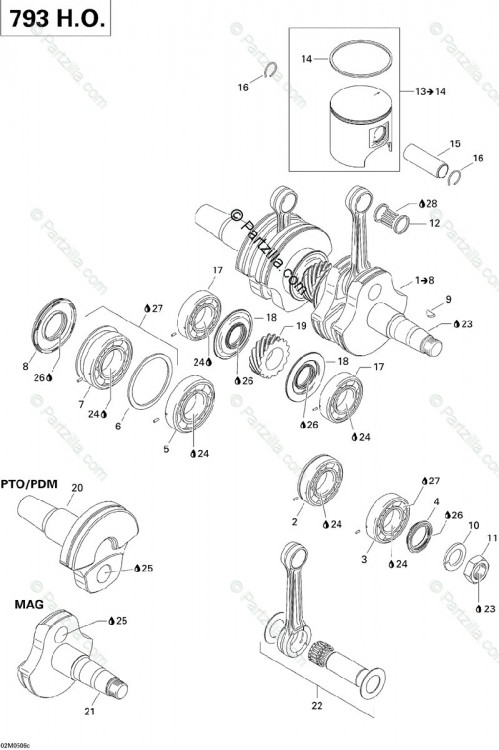 420815360 SEGMENT SEMI TR*RING SEMITRAPEZ  Стальное кольцо коленвала снегохода