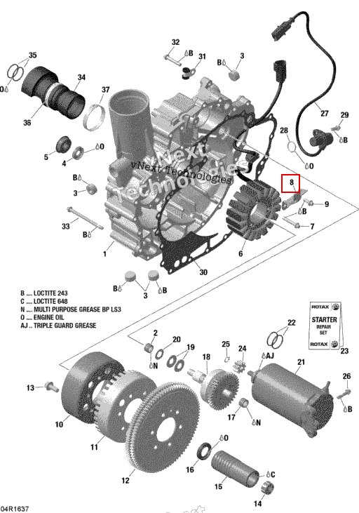 Retaining пластина Sea-Doo RXP (2016) (420926300)