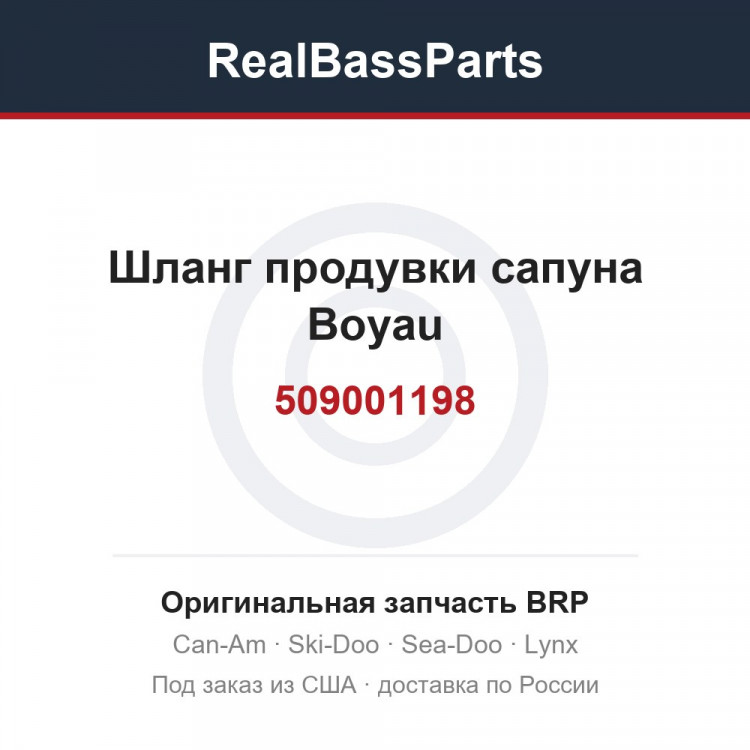 509001198 Шланг продувки сапуна Boyau