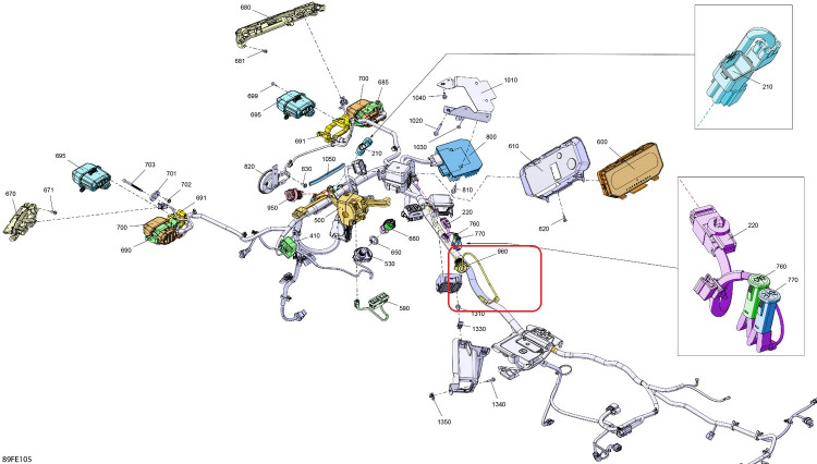 710009937 USB Wiring Harness