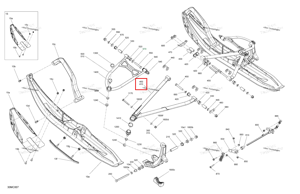 Правый нижний подвески рычаг Ski-Doo 505075475
