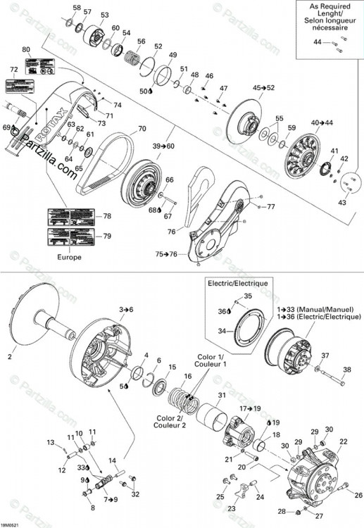 417126909 Раздвижной фланец в сборе. включает в себя 36 TO 43