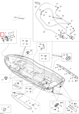 Bow Eye в сборе чёрный Sea-Doo 292000708