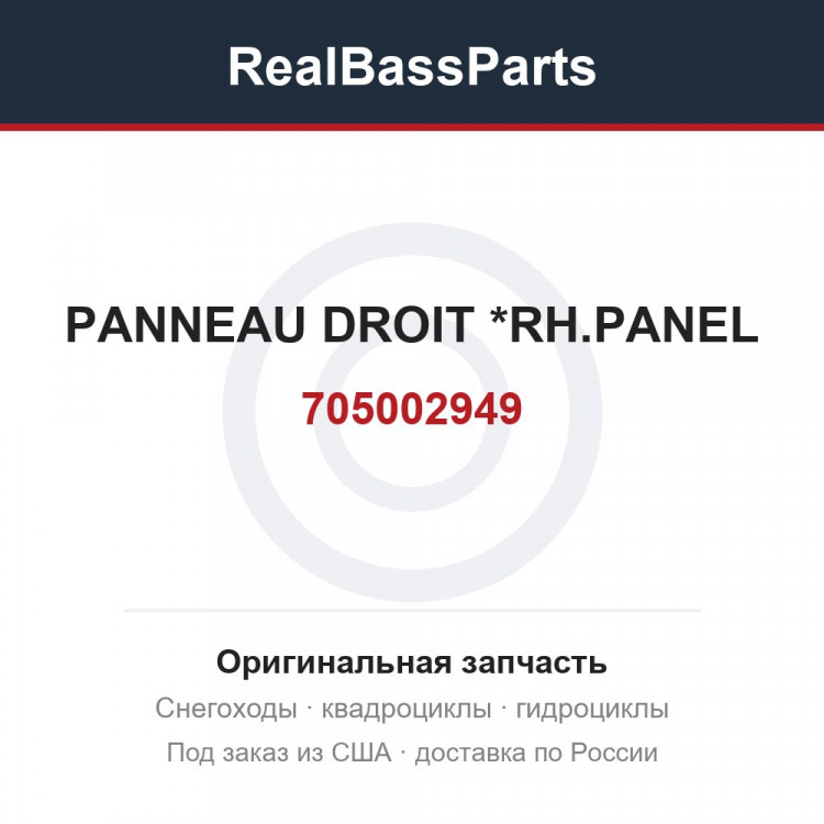 705002949 PANNEAU DROIT  *RH.PANEL