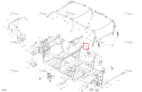 Правый штыревой дверь петля в сборе включает 99 to 99 d Can-Am Commander MAX 1000R EFI XT (2024) (705211565)