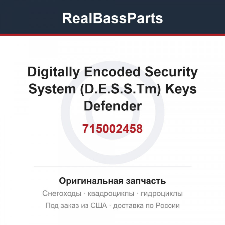 715002458 Digitally Encoded Security System (D.E.S.S.Tm) Keys Defender