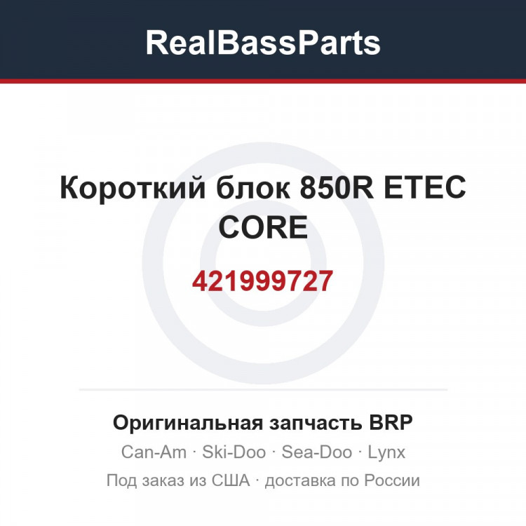421999727 Короткий блок 850R ETEC CORE