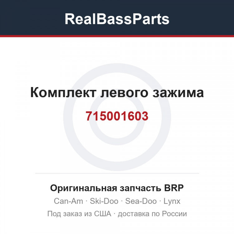 715001603 Комплект левого зажима