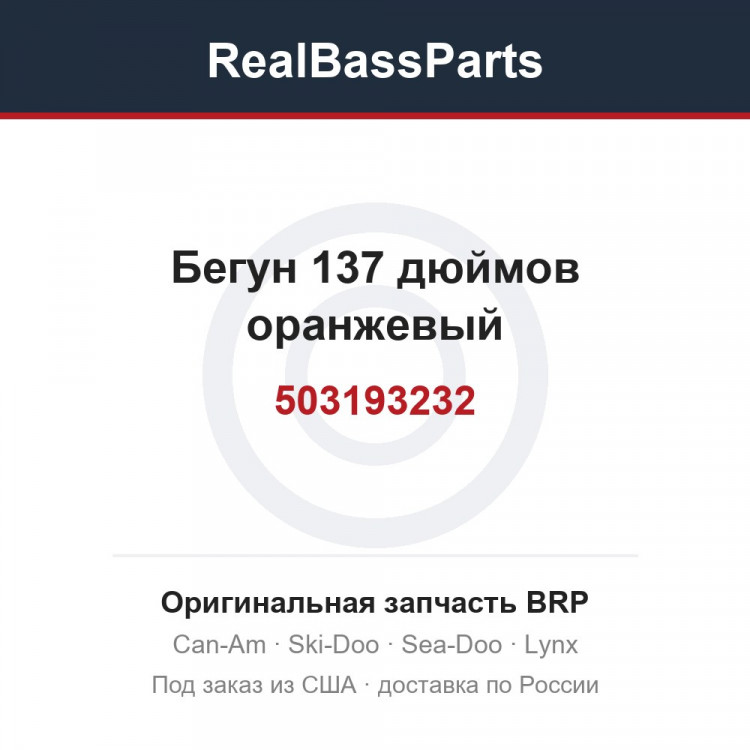 503193232 Бегун 137 дюймов оранжевый