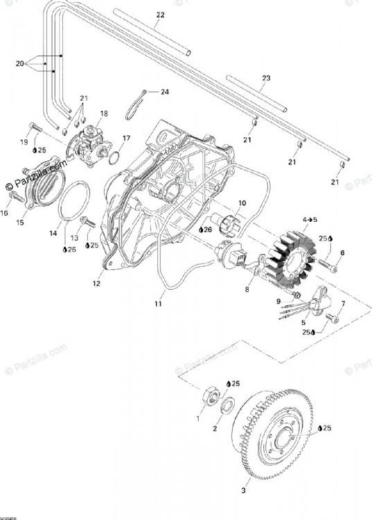 420888656 Статор для гидроциклов Sea-Doo 3D DI /XP DI /Sportster LE DI 2004-2007 OEM