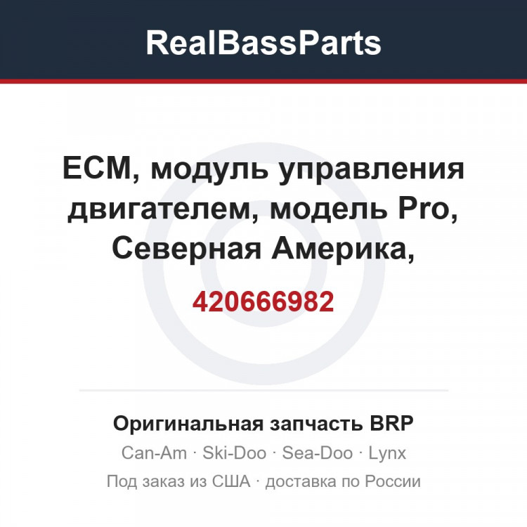 420666982 ECM, модуль управления двигателем, модель Pro, Северная Америка, международный